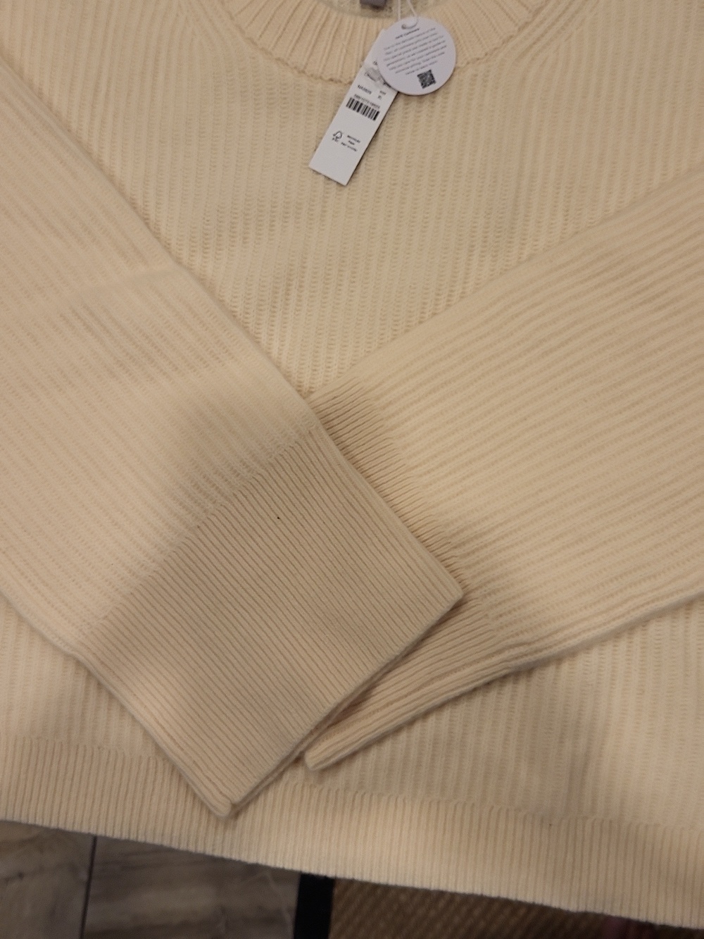 NWT J. CREW ribbed Cashmere Cropped Sweater Sz XL